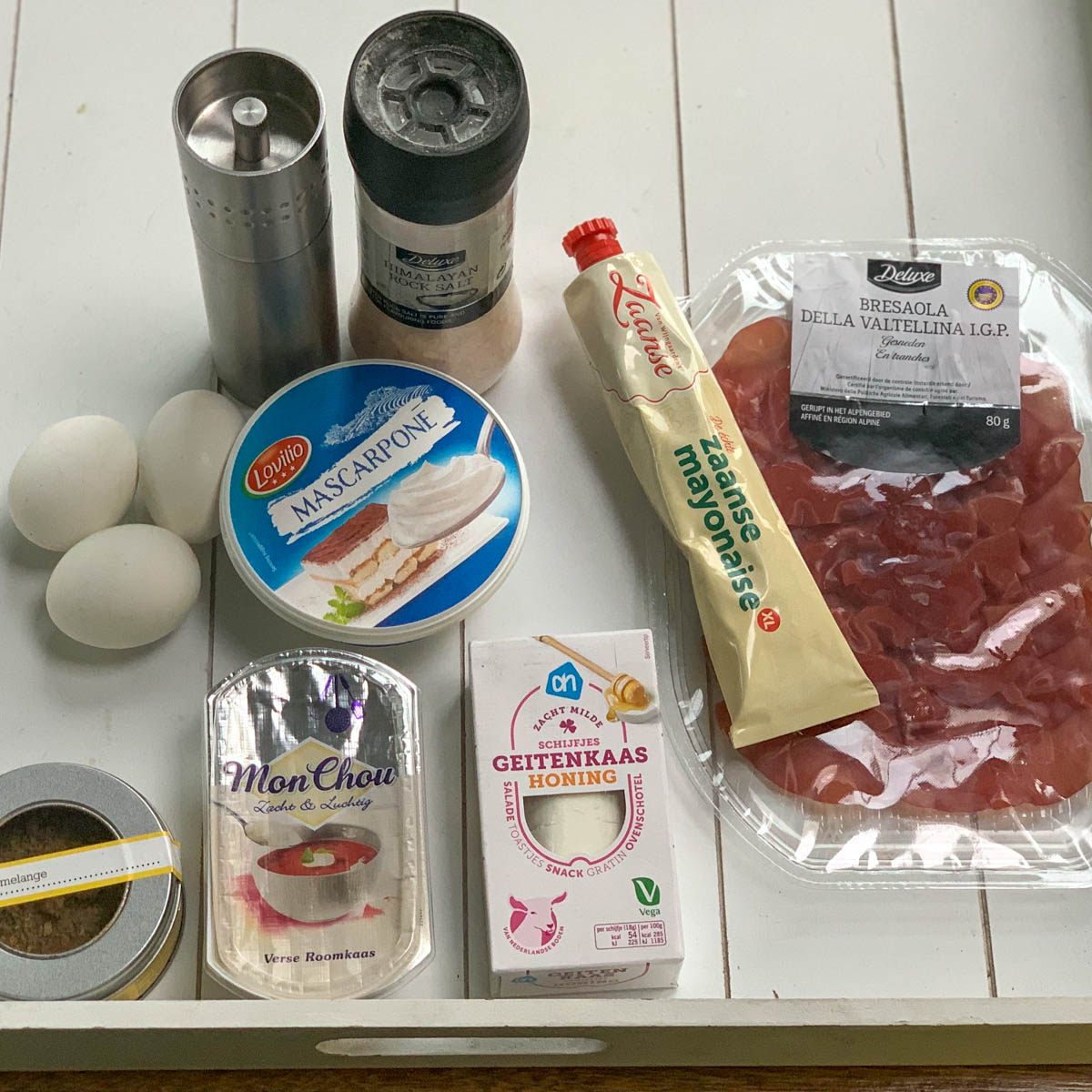Overige ingrediënten voor groente rolletjes uit de Makkelijke Moestuin
