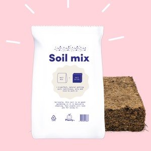 Planty mix: een combi van een veenblok en een zak magische mix