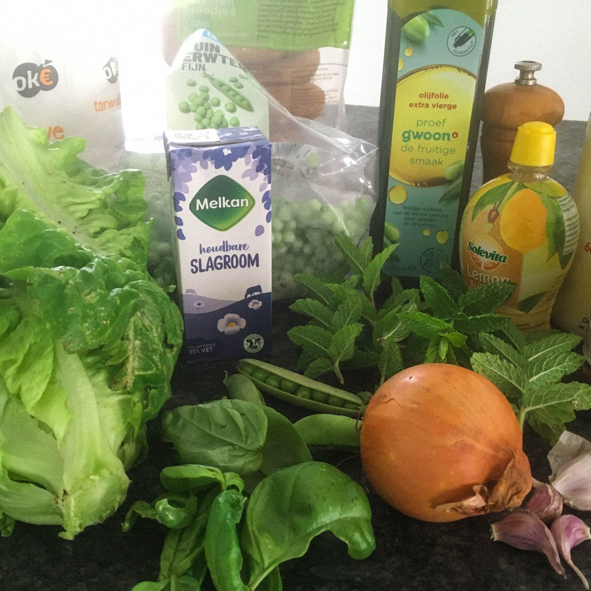 Ingrediënten voor de soep