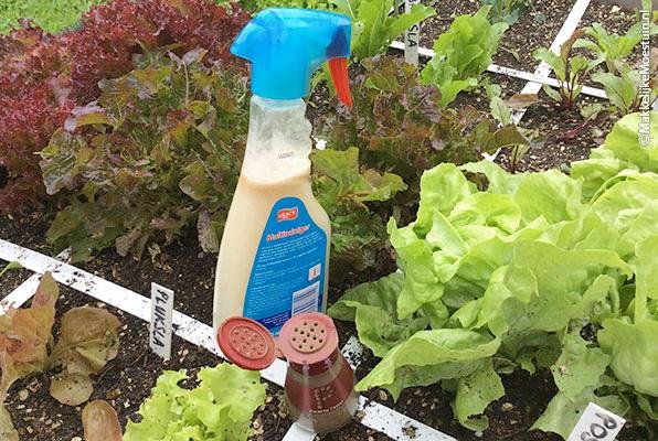 In de aanval: met peper en knoflookspray