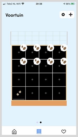 Werking Makkelijke Moestuin app: stadium van je plantje