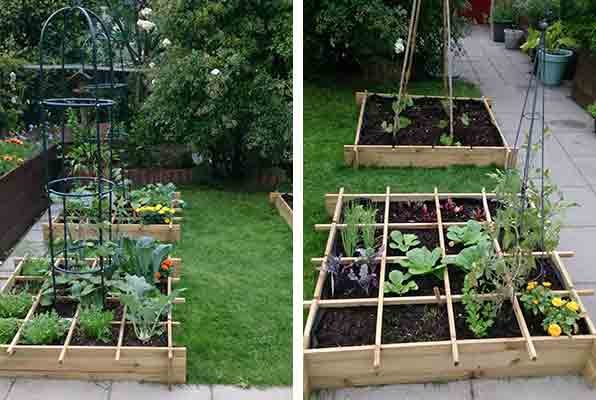 Links: Makkelijke Moestuin-mix, rechts: moestuinmix van Pokon