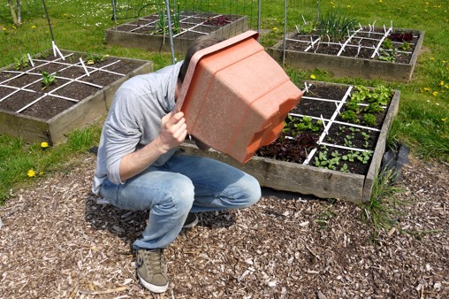 Grote en diepe vierkante plantenpot