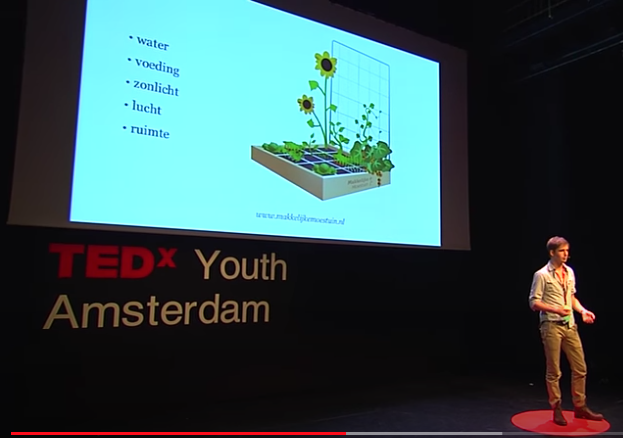 in mijn presentatie op TedXYouth ook de Makkelijke Moestuin
