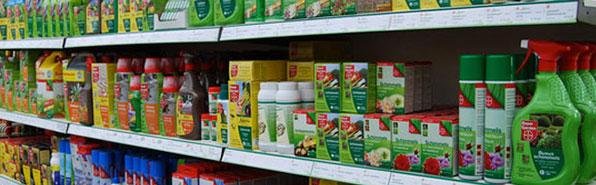 Schadelijke bestrijdingsmiddeltjes van Bayer en Pokon