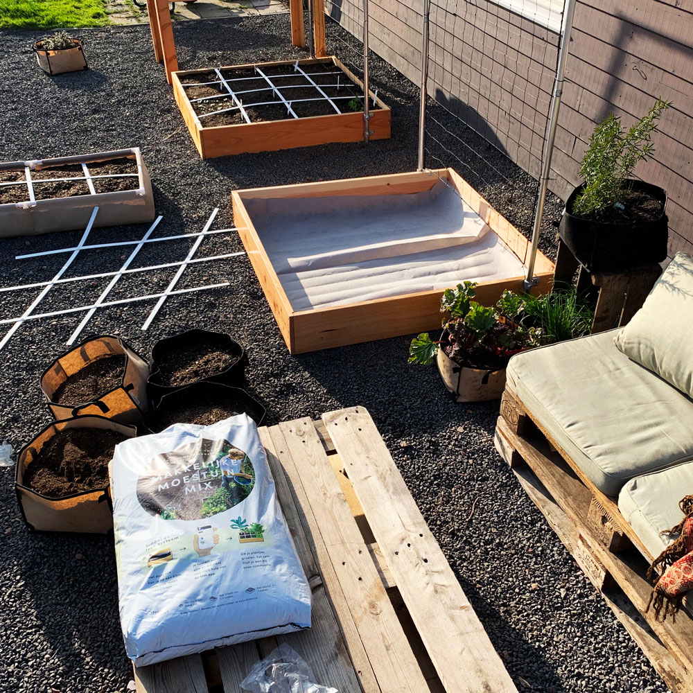 Materialen voor een echte Makkelijke Moestuin