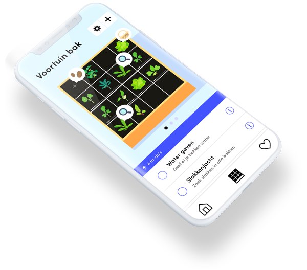 De Makkelijke Moestuin app geeft simpele instructies over hoe je voor je groente zorgt