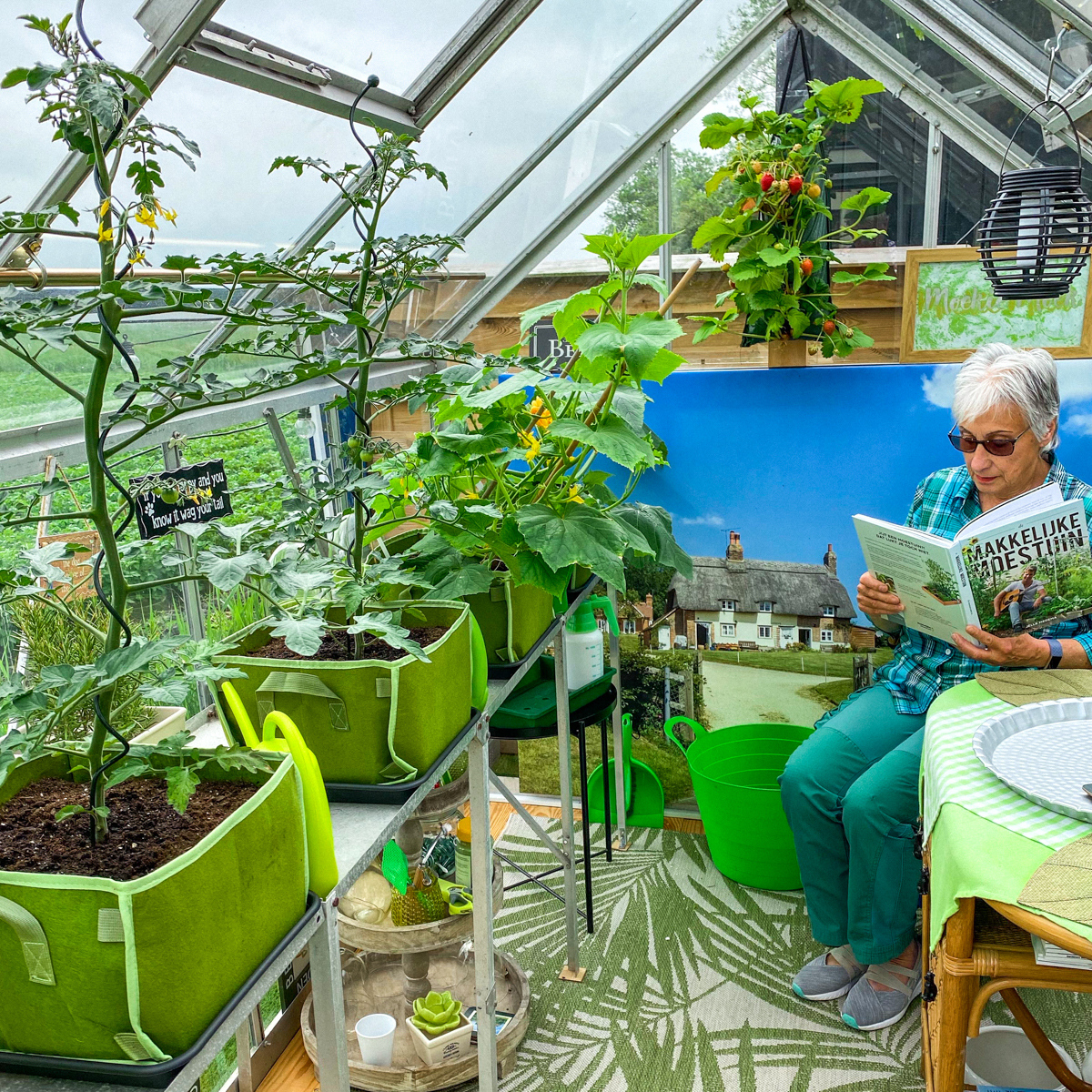 Makkelijke Moestuin mini's in kas